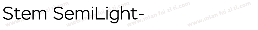 Stem SemiLight字体转换